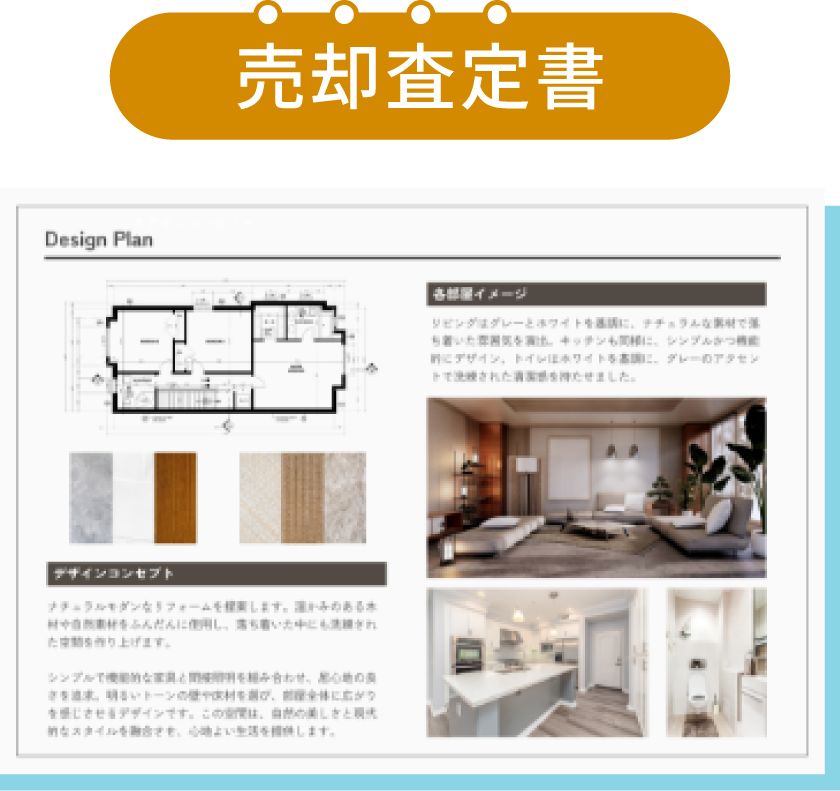 高く売れるかわかる!売却査定書